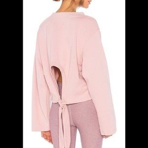 Varley Pink Weymouth Tieback Sweatshirt